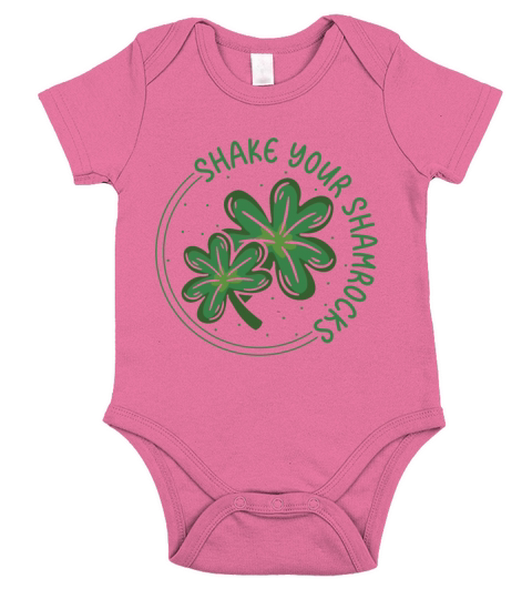 Funny Irish Saint Patricks Day Shake Your Short Sleeve Baby One-Piece
