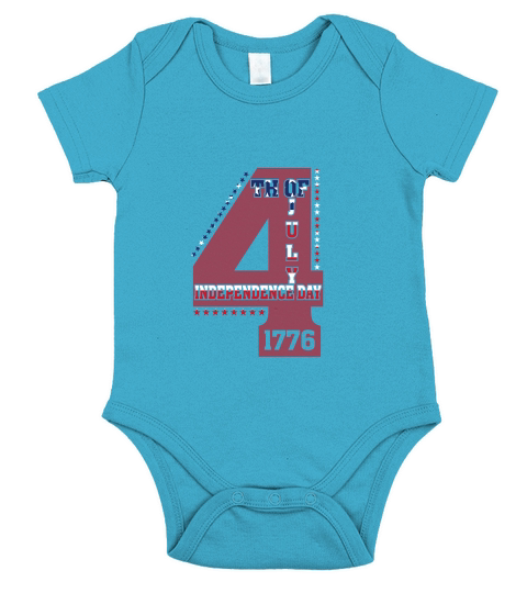 Independence Day 4th July 1776 Tee Short Sleeve Baby One-Piece