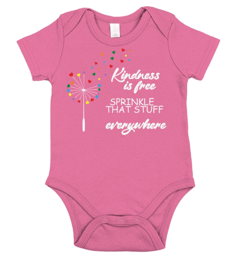 Kindness Is Free That Stuff Everywhere Short Sleeve Baby One-Piece