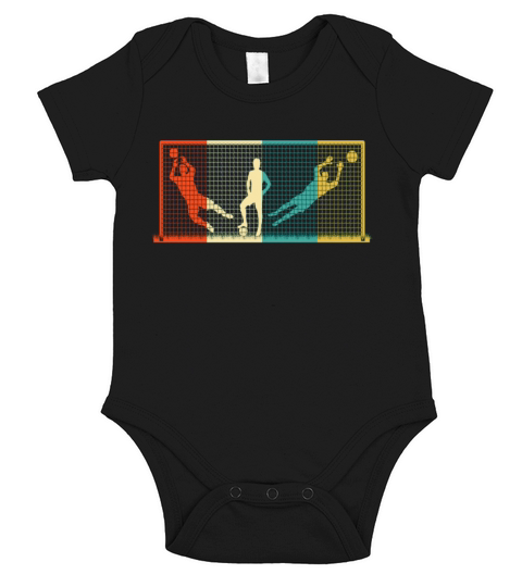 Vintage Goal Keeper Soccer Goalie Gift Short Sleeve Baby One-Piece