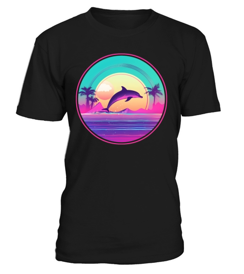 80s 90s Vintage Dolphin Style T-Shirt Unisex