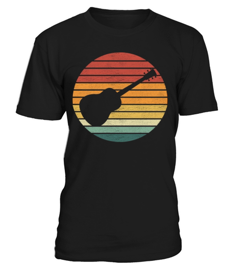 Guitar Lover - Vintage Retro Sunset Guitarist T-Shirt Unisex