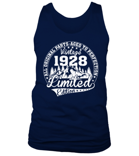 retro vintage birthday 1928 Tank Top Unisex