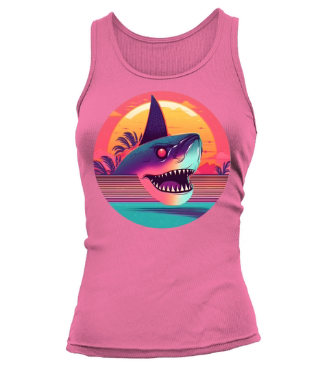 80s 90s Vintage Shark Style Tank top Woman