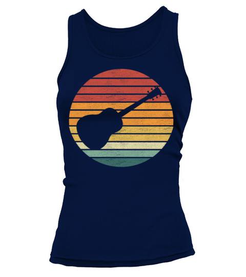 Guitar Lover - Vintage Retro Sunset Guitarist Tank top Woman