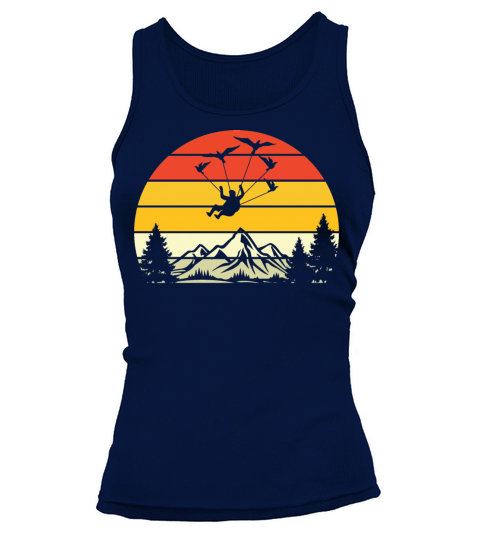 Vintage Skydiving Parachuting Retro Skydiver Tank top Woman