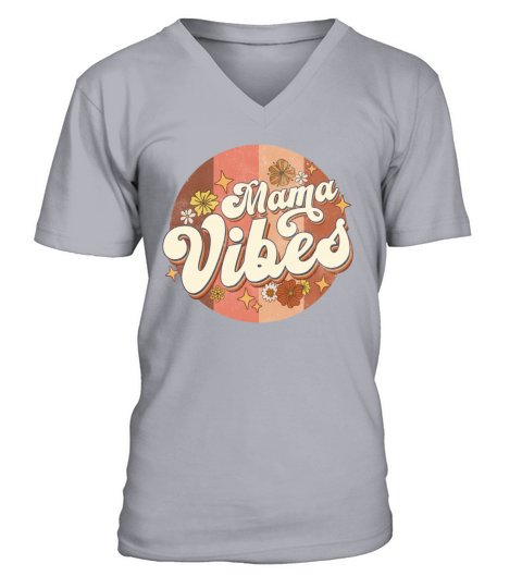 Amazing Mama vibes Retro vintage V-Neck T-shirt