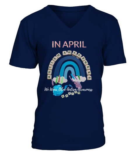 I Love Someone with Autism V-Neck T-shirt