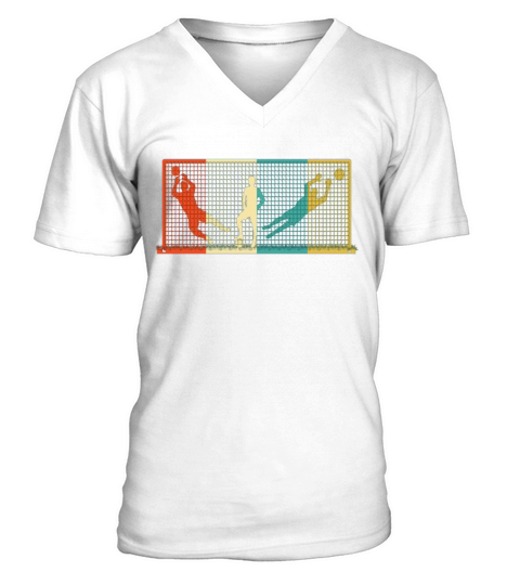 Vintage Goal Keeper Soccer Goalie Gift V-Neck T-shirt