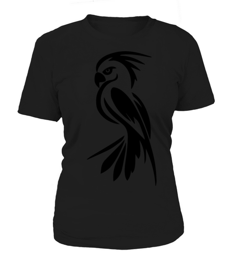 Parrot Portrait Tattoo Bird Drawing Women's T-Shirt