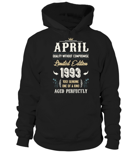 April 1993 Vintage Birthday Present Hoodie Unisex