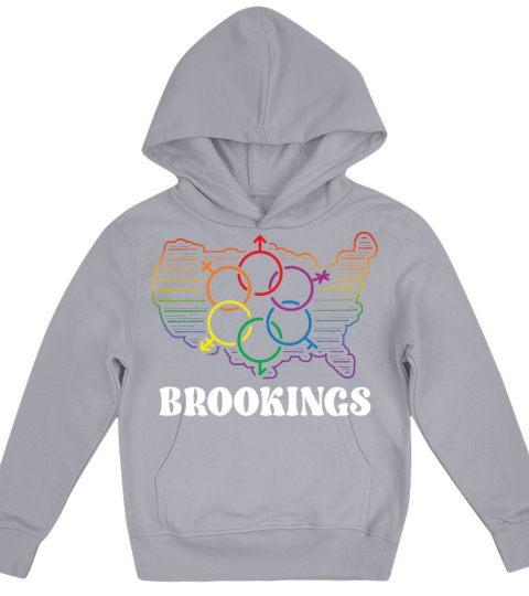 Brookings Pride Month Pride Flag LGBT Community LG Kids Hoodie