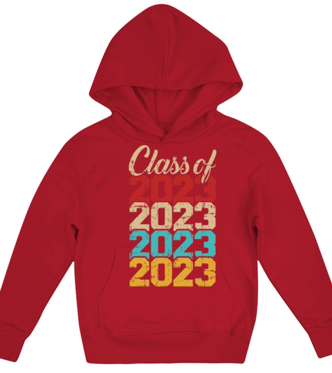 Class of 2023 vintage retro T Shirt Kids Hoodie