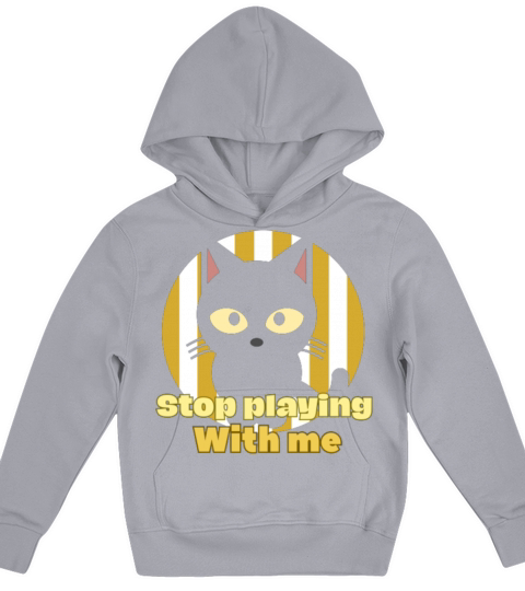 Dont playing with me cat vintage t-shirt Kids Hoodie