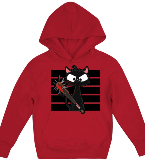Halloween Retro Cat Vintage Cat Kids Hoodie