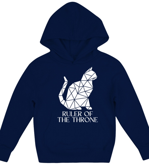 vitage 80s geometric cat meow with sunset Kids Hoodie