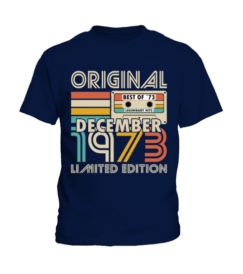 50th birthday december 1973 original 1973 Kids T-Shirt