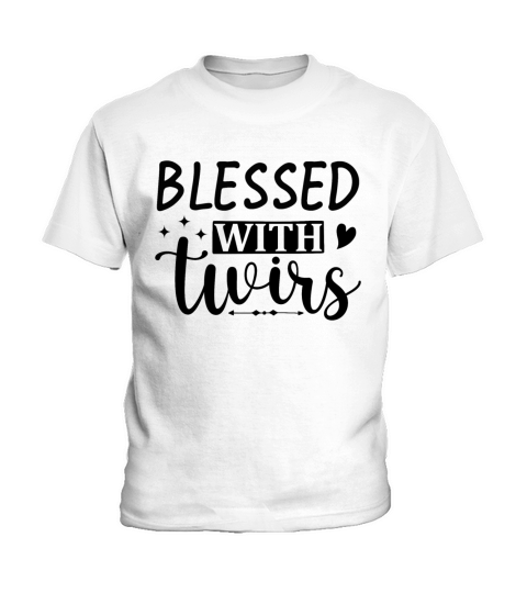 Blessed Mama with twins Kids T-Shirt