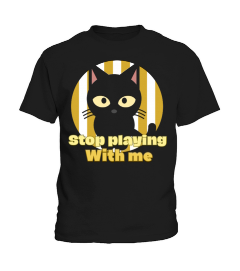 Dont playing with me cat vintage t-shirt Kids T-Shirt