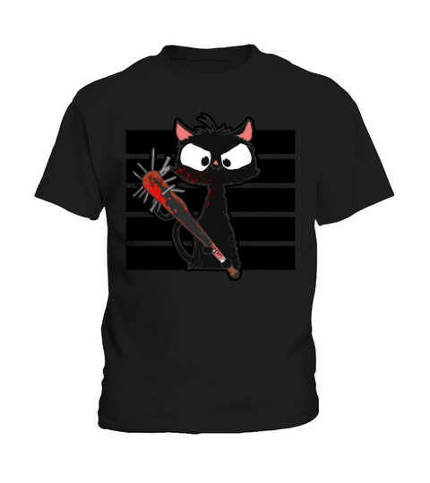 Halloween Retro Cat Vintage Cat Kids T-Shirt