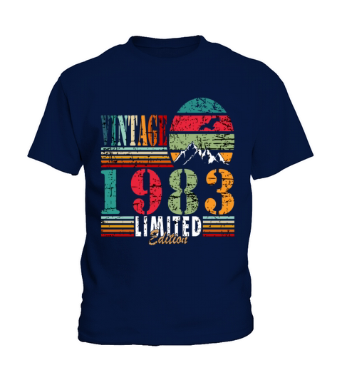 Retro Birthday Year Vintage 1983 Kids T-Shirt