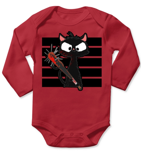 Halloween Retro Cat Vintage Cat Long Sleeve Baby One-Piece