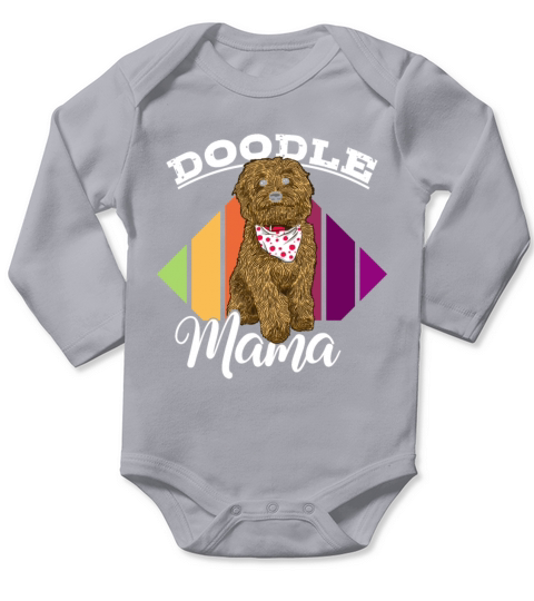 Womens Doodle Mama Labradoodle Goldendoodle Long Sleeve Baby One-Piece