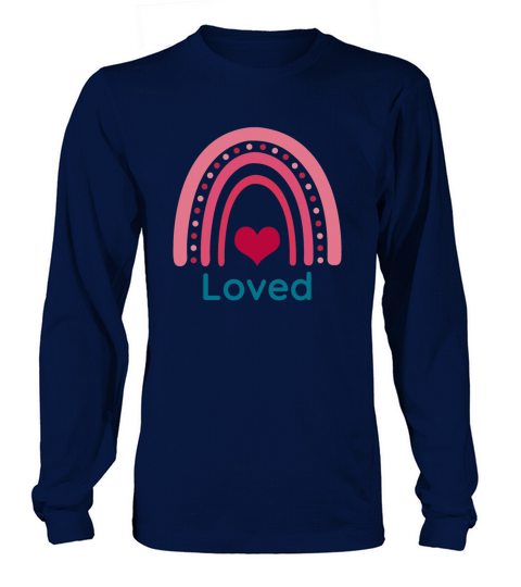 Loved Viva Magenta Boho Rainbow Long sleeved Unisex