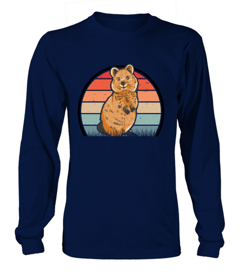 Quokka Vintage Short-tailed Kangaroo Retro Long sleeved Unisex