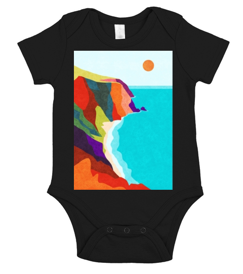 Beach Short Sleeve Baby One-Piece