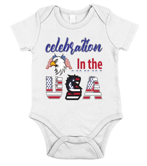 Celebration In The USA Short Sleeve Baby One-Piece