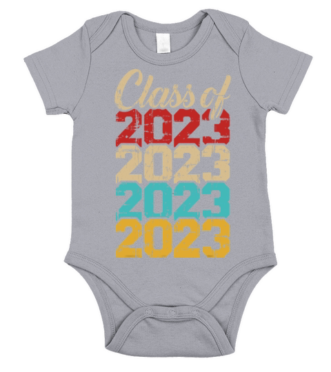 Class of 2023 vintage retro T Shirt Short Sleeve Baby One-Piece