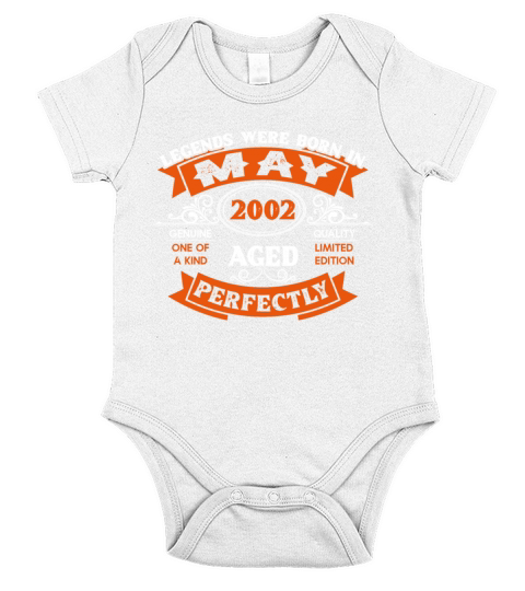 Legends Were Born In May 2002 Birthday Short Sleeve Baby One-Piece