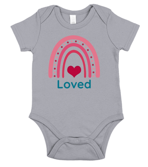 Loved Viva Magenta Boho Rainbow Short Sleeve Baby One-Piece