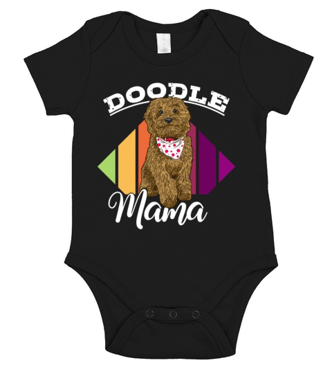 Womens Doodle Mama Labradoodle Goldendoodle Short Sleeve Baby One-Piece
