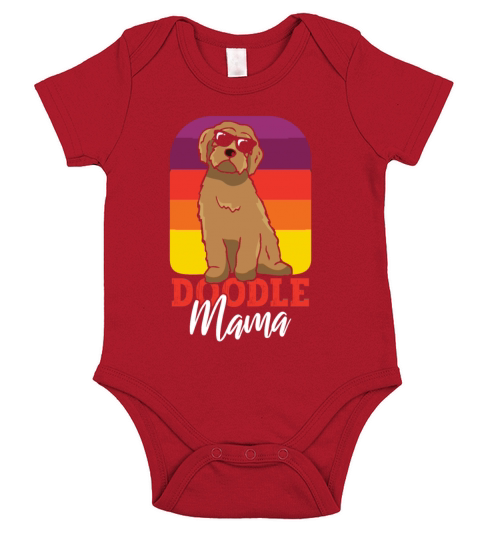 Womens Doodle Mama Labradoodle Goldendoodle Short Sleeve Baby One-Piece