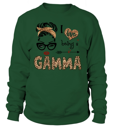 I Love Being A Gamma Leopard Mothers Day Sweatshirt Unisex