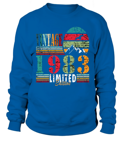 Retro Birthday Year Vintage 1983 Sweatshirt Unisex