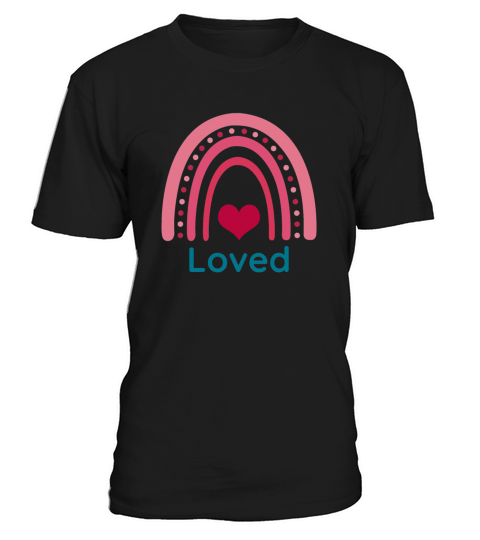 Loved Viva Magenta Boho Rainbow T-Shirt Unisex
