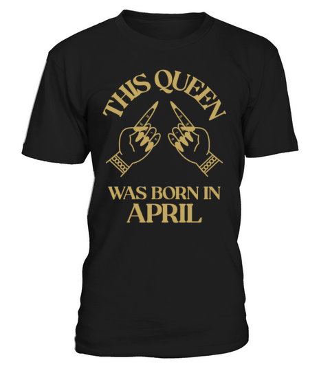 This Queen was born in April with hands apparel T-Shirt Unisex