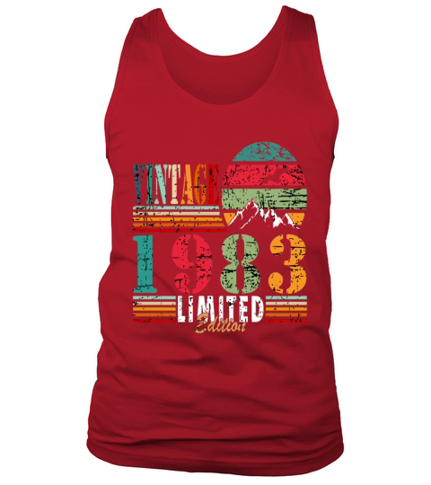 Retro Birthday Year Vintage 1983 Tank Top Unisex