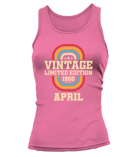 63rd birthday April vintage 1960 vintage Tank top Woman