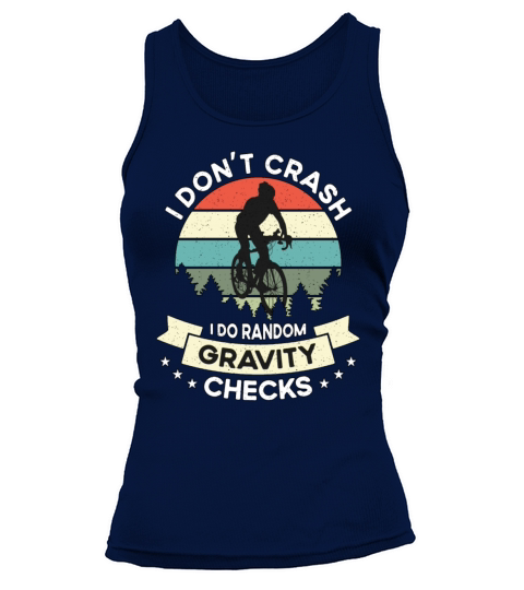 Bicycle I Dont Crash I Do Retro Bicycling Cyclist Tank top Woman