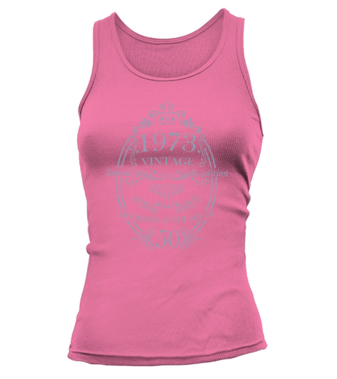 Life begins at 50 years 1973 birthday sayings Tank top Woman