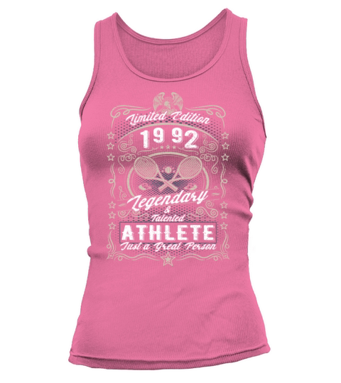 Vintage 1992 Tennis Birthday Gift Sport Hobby Tank top Woman