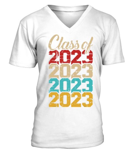 Class of 2023 vintage retro T Shirt V-Neck T-shirt