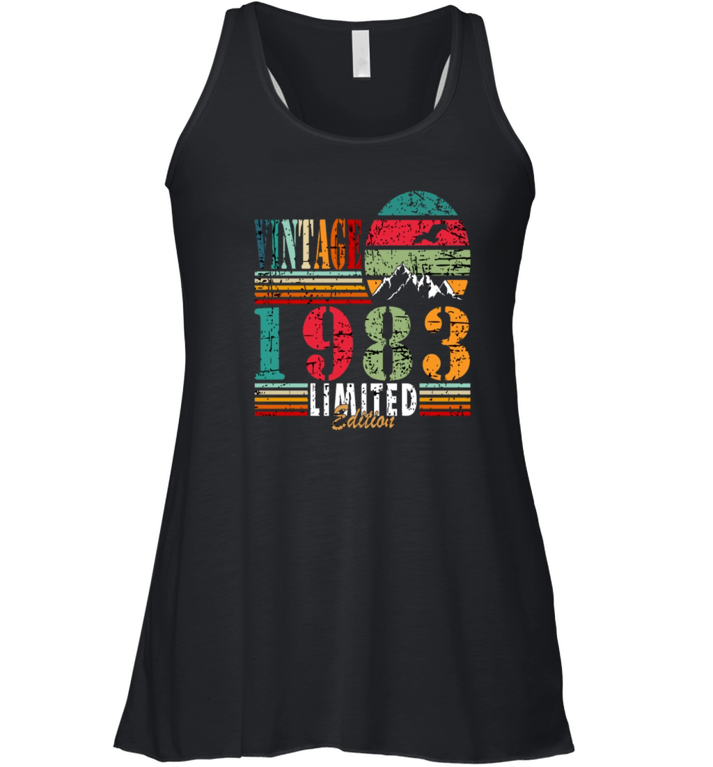 Retro Birthday Year Vintage 1983 Women's Flowy Tank Top