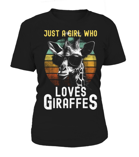 Just A Girl Who Loves Giraffes - Cute Giraffe Women's T-Shirt