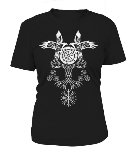 Viking Celtic Huginn Muninn Odin s Ravens Vikings Women's T-Shirt