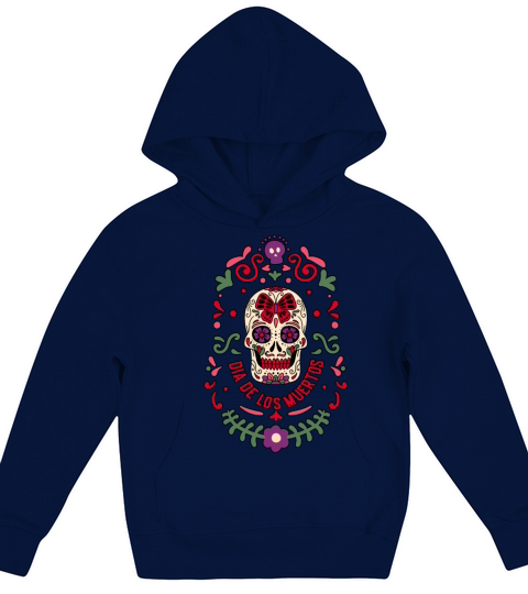 Dia De Los Muertos Day Of Dead Mexican Kids Hoodie